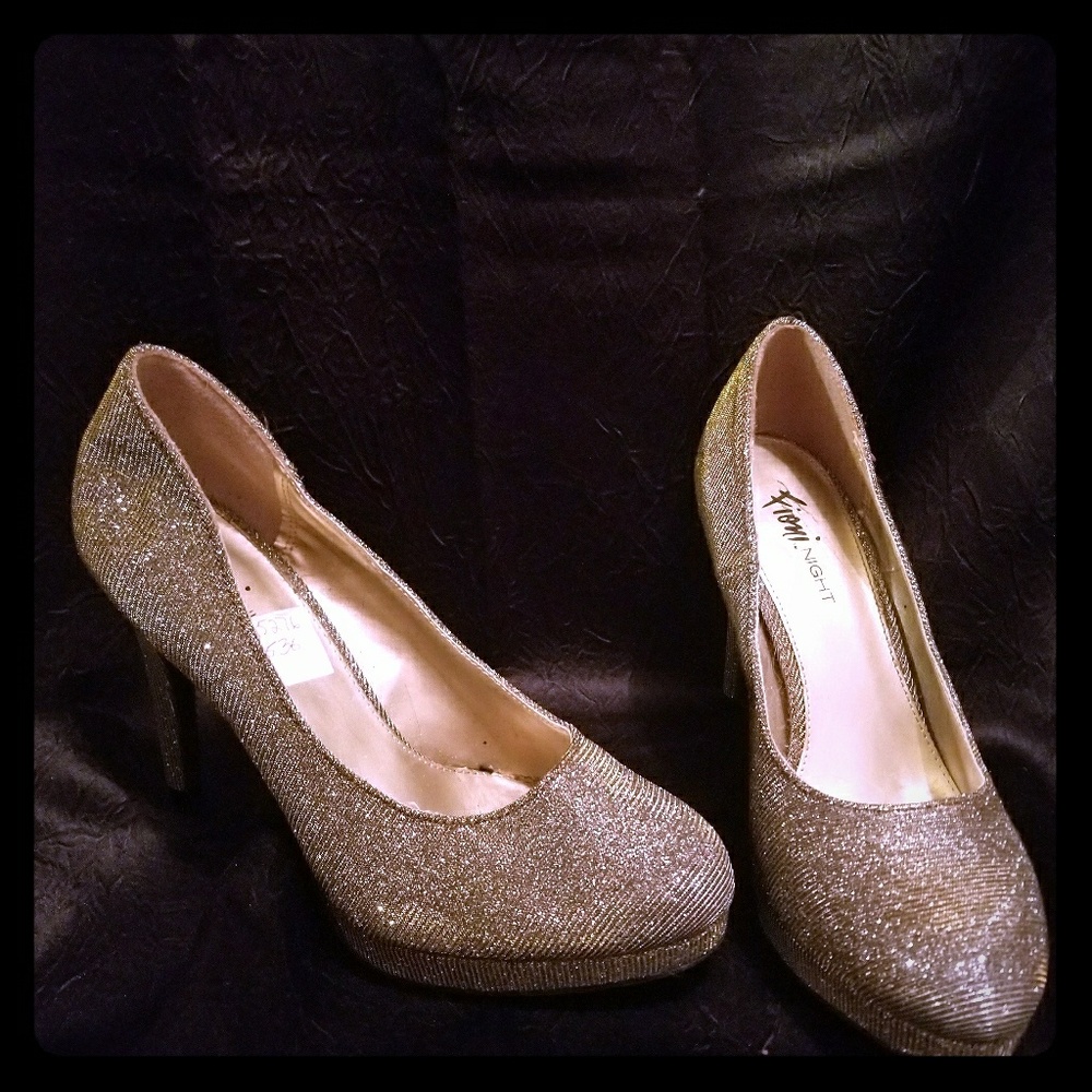 Sparkly color change heels